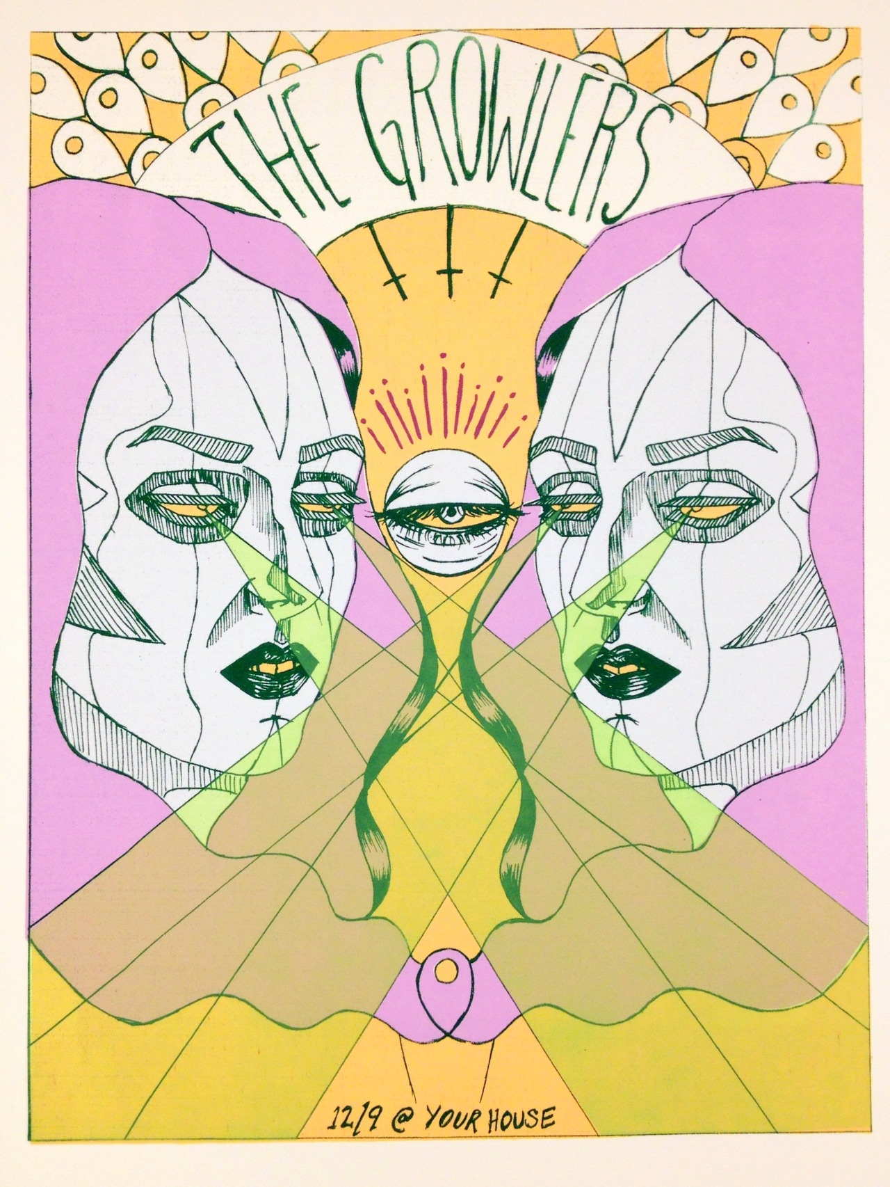 qindeelb:  Hand-pulled mock gig design. 
