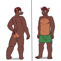 Jorge San Nicolas anatomy practice.  This was actually rather challenging, since I&rsquo;m not very familiar with drawing the &lsquo;chubby&rsquo; body type, so the front view isn&rsquo;t quite as good as it could be.