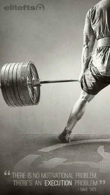 squat-press-pull:  There is no motivation problem. There’s an execution problem. -Dave Tate