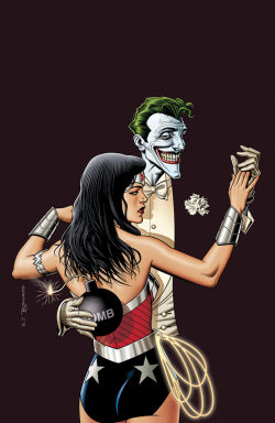 comicblah:  Wonder Woman #41 Joker variant by Brian Bolland