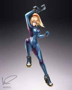 samusaranspacewarrior:  Zero Suit Samus by hybridmink 