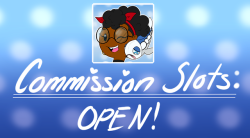 dannie-20nine:  Heyo peeps! I finally got my list down so hit me up! 5 Slots open!(P.s. Slots are per commissioner, not per order.)OPENOPENOPENOPENOPENCommission DetailsPATREON (It’s just ũ!)