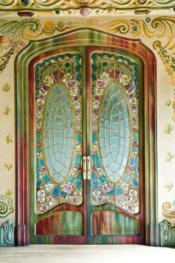 walzerjahrhundert:Art Nouveau Stained Glass
