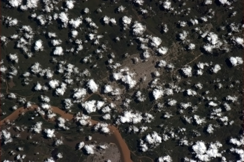 Resistencia and Corrientes, on opposing banks of the Parana River, Argentina.