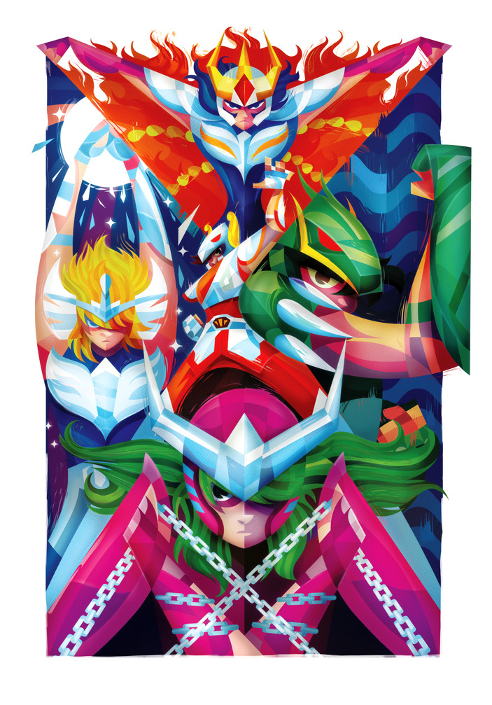 lerms:  Saint Seiya by *lerms Saint Seiya - For Geek-Art.net ‘s MANGA! Art Show