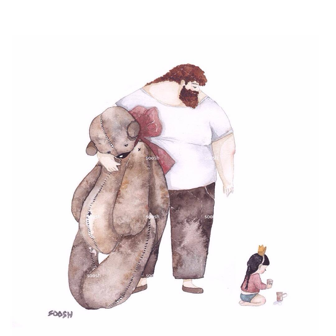  The Inseparable Bond Between Fathers And Daughters Expressed Through 15 New Illustrations