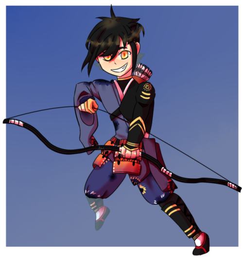 I Based His Outfit Around Nasu No Yoichis Since Hes The Bow That Nasu Used During The Genpei War