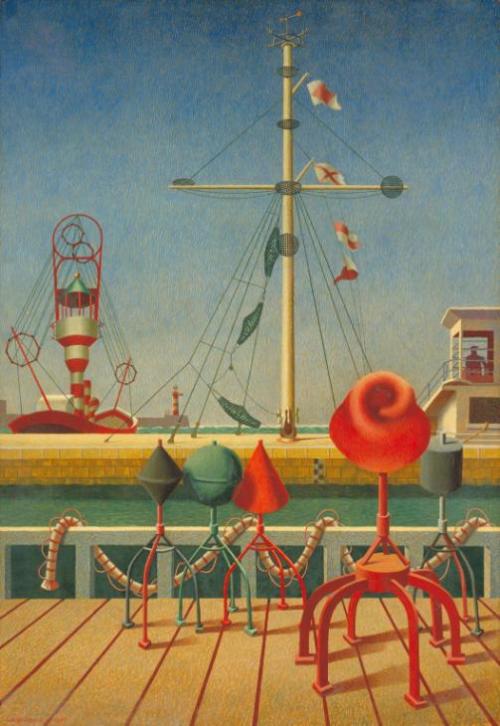 Edward WadsworthSignals ,1942Tempera on fabric