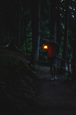 sitoutside:   man with lamp   by  Dima Viunnyk