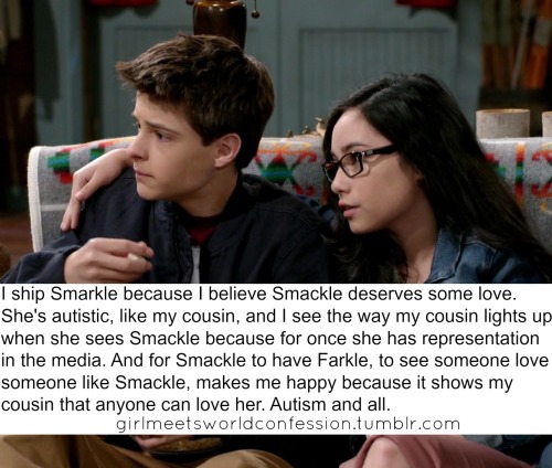 “I ship Smarkle because I believe Smackle deserves some love. She&rsquo;s autistic, like my cousin, 