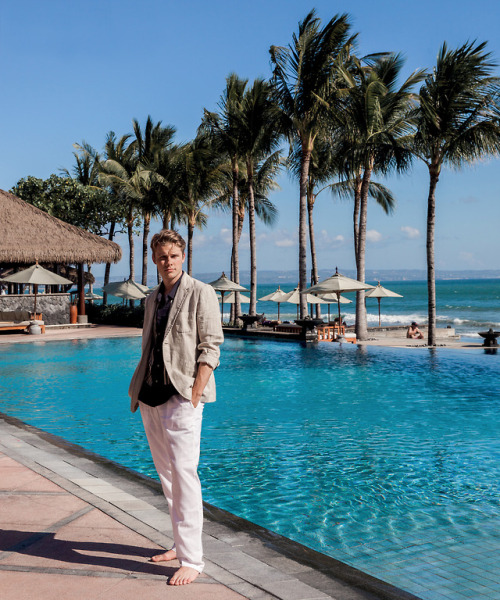 meninvogue: Logan Shroyer photographed by Mitchell Nguyen McCormack for Prestige Indonesia
