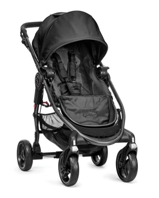 Black pram baby stroller