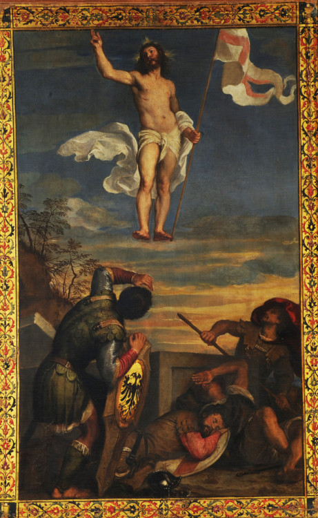 Resurrection, by Tiziano Vecellio, Galleria Nazionale delle Marche, Urbino.