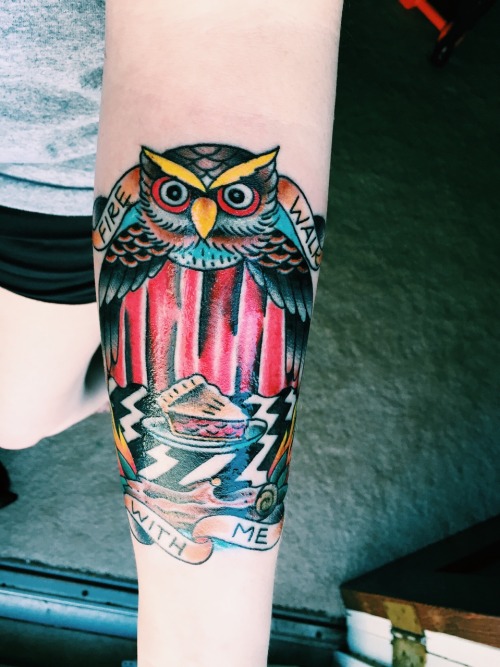 fuckyeahtattoos:  My Twin Peaks tattoo done by Justin DeGroff at Sick Creations Tattoo in NJ :)