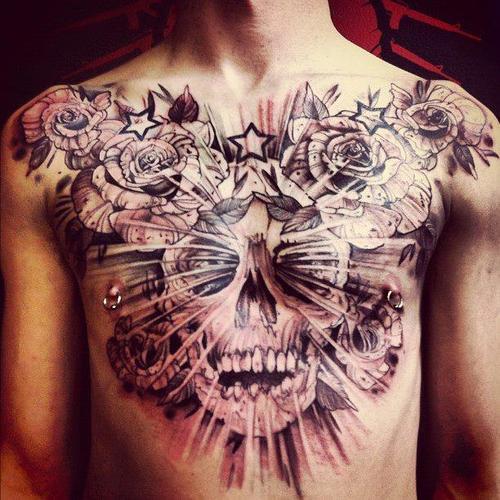 Cute skull tattoo