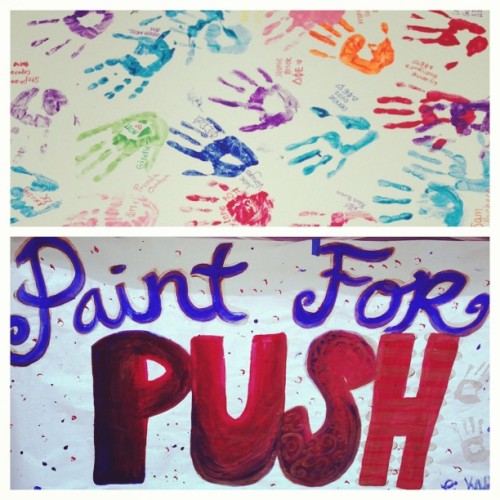 Paint For Push #WOTR2013 #PushAmerica #pikapp #pikappaphi (at Betty Chapman Student Plaza)