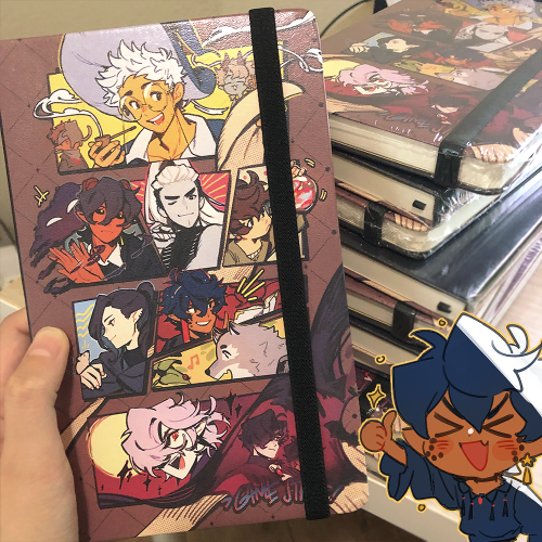 leather cover notebooks i made for my dnd party with close friends :D we are approaching a new arc a