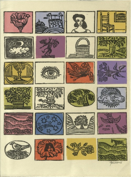 By Antonio Frasconi, From A Hand-printed Book.