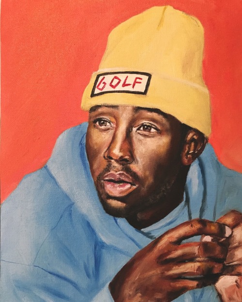 mellowsoulchild: Tyler The Creator painting. Created by yours truly