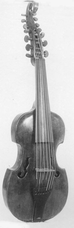 met-musical-instruments: Viola d'Amore by Nicolaus Langer, Musical Instruments The Crosby Brown Coll