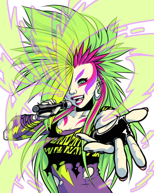 virginiagentlenerd: postcardsfromspace: comicsriot: mooncalfe: i am drawing the Jem comic from IDW. 