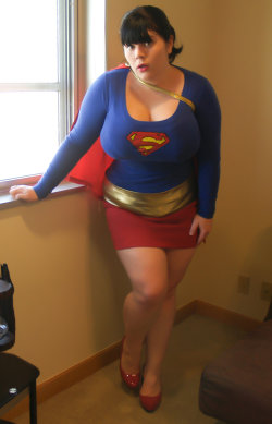 bigrbetr:  My dream woman super girl got super tits she can wizz me off to metro world anytime sooner,mmmmm.