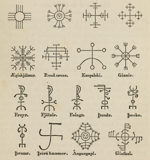 whitewit-ch:anitanh: Icelandic Magical Signs. Found in the Internet Archive
