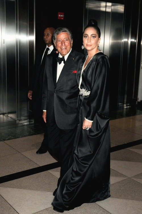 [PHOTO] — Lady Gaga and Tony Bennett attend the «Cheek To Cheek: LIVE!» at Lincoln Center, New York,