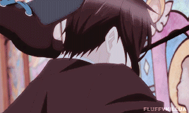fluffykillua: Ciel &amp; Sebastian + a bit of blood  (•‾⌣‾•)requested