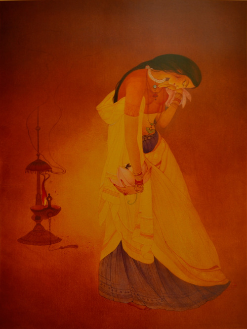 tuzk-e-hind:  Mohammad Abdur Rahman Chughtai (1897 - 1975) was a painter and intellectual from Pakistan, who created his own unique, distinctive painting style influenced by Mughal art, miniature painting, Art Nouveau and Islamic art traditions. He comes