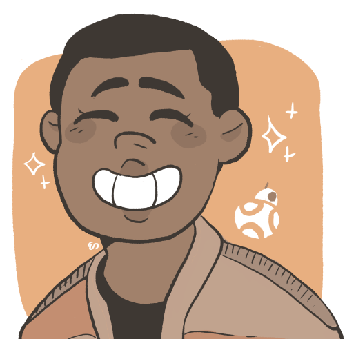 mushroomstairs:  happy star wars day!! have a smily finn 