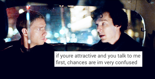 Campy Gay/Grumpy Bi Johnlock + Text Posts