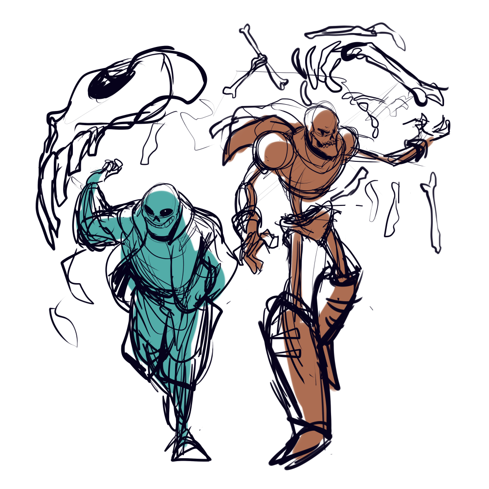 awshitnotagain:  in-sideunder:  a lot of unfinished doodles of your chill friend