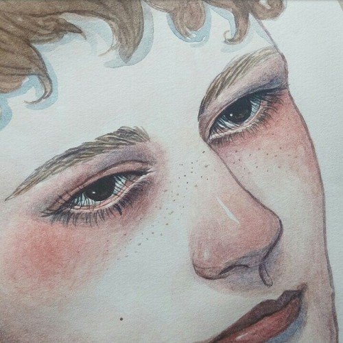 Daniel watercolor in process he has such pretty eyes Hi, i just watched the movie coco like 4 days a