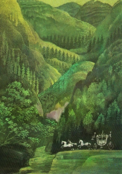 wtxch: Janusz Stanny (Polish,1932 - 2014) Illustration for Hans Christian Andersen’s fairytale