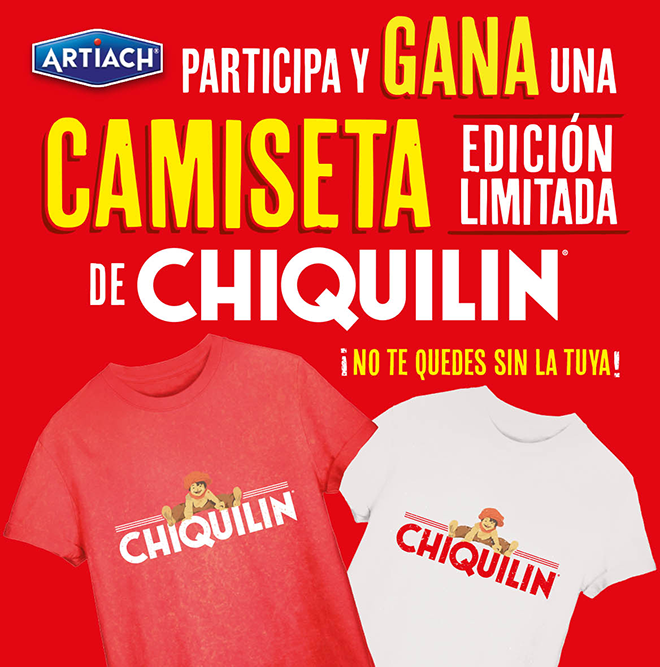 Participa y gana una de las 600 camisetas edición limitada de Chiquilín