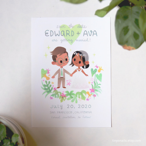 Slowwly adding new stuff to my shop ! (* ´꒳` *)/ Doing personalized, chibi couples&rsquo; illustrati