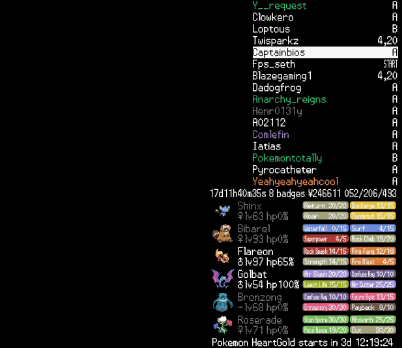 therekunoing:Final Platinum team beating the E4 in a 100% anarchy run.