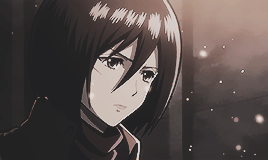 ackersoul: » Shingeki no Kyojin • one gifset per character « Mikasa Ackerman