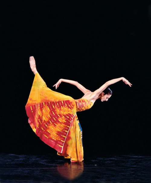 Ariana Lallone danced in Lambarena for her final performance with Pacific Northwest Ballet. Photo co