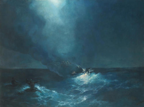 laclefdescoeurs:The Birth of Aphrodite, 1887, Ivan Konstantinovich Aivazovsky