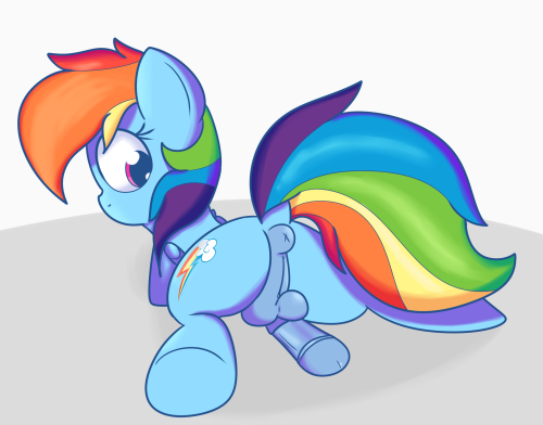howdegrading:Rainbow Dash butt and Futa Dash butt because she’s one helluva pony.X: