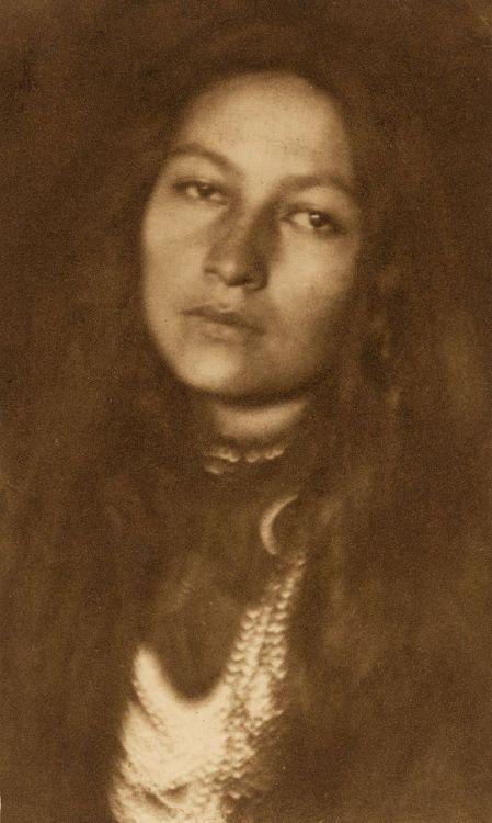 vintageeveryday:10 breathtaking portraits of Sioux Indian and activist Zitkala Sa taken by Gertrude 