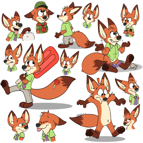 A bunch of wild'e Nick doodles by Sloppywulf on DeviantArt. I’m not the liar, he is!