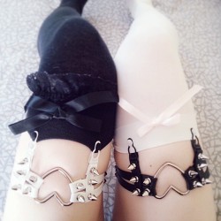 haru-popkei:  OMG ! I just received my #Creepyyeha garters and they are so AWESOME !! 💞😍✨ I wanted them since so long and I’m so happy to finally have them on my chubby legs haha (ﾉ´∀`*) 💖 They are so well made, with very good quality