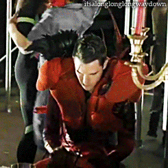itsalonglonglongwaydown:Dianna Agron as Brandon Flowers (x)