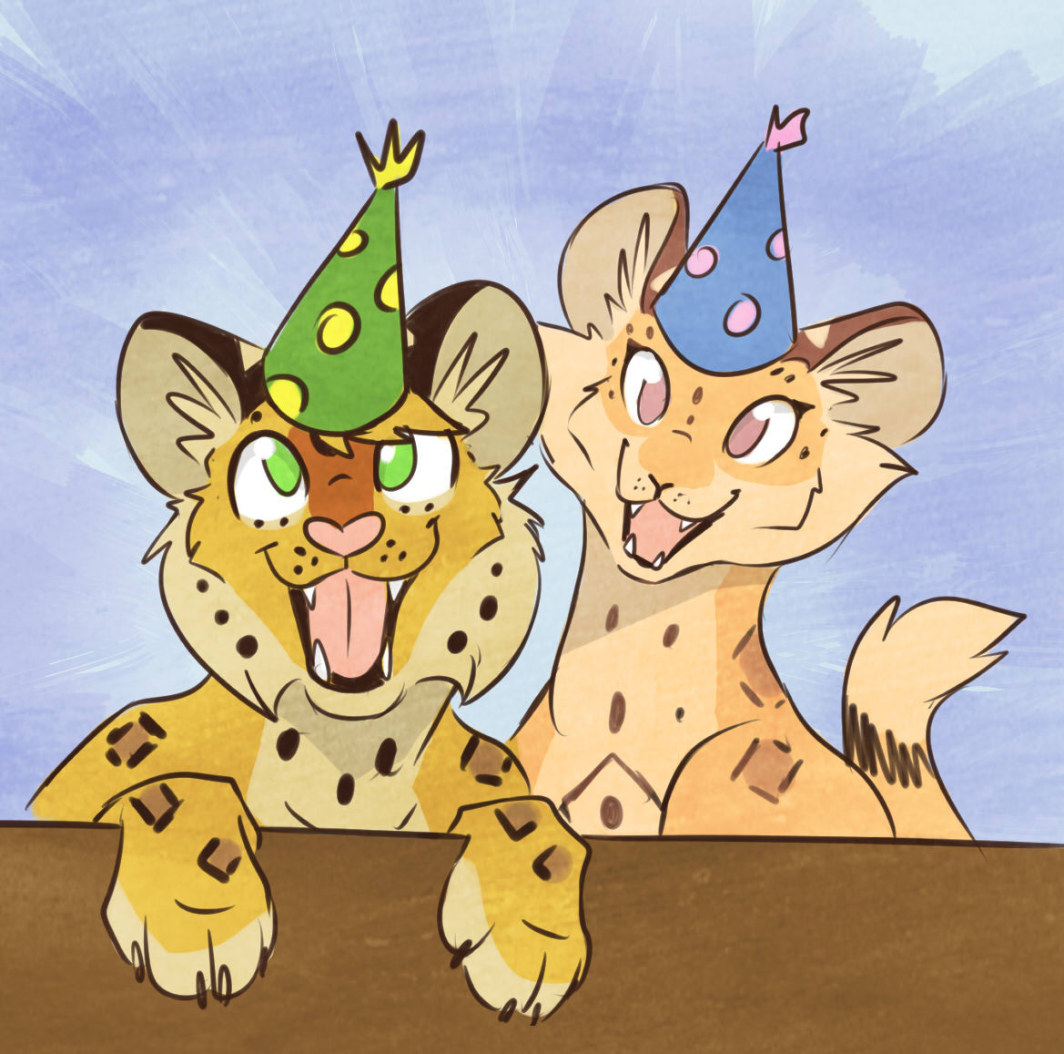 super duper quick bday gift for a friend of her 2 comic characters &lt;3