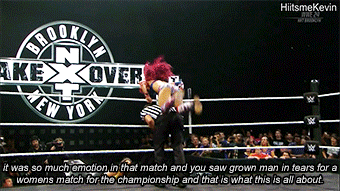 hiitsmekevin: The reaction after Bayley Vs Sasha Banks at NXT Brooklyn