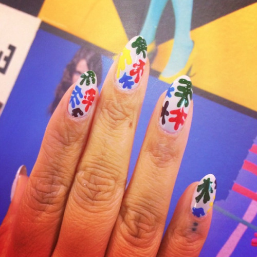 Amazing Matisse nails by Ellie - check out his show at the Tate Modern now!