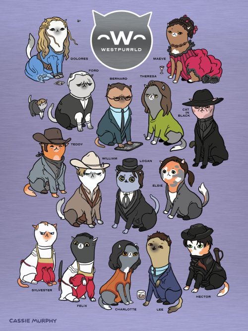 Just finished Westworld cats in time for the season finale tomorrow! I have prints in metallic 9x12i